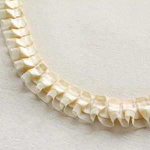 4cm Diy Rideau Couture Accessoires Dentelle Tissu Siège Couverture Table Tissu Robe <span class=keywords><strong>Organza</strong></span> 2 couches Plissé Volant Bord Coupe Dentelle - Product Image 5
