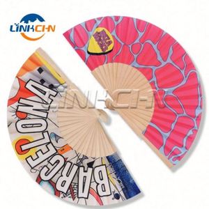 Abanico de Madera Personalizado de 23 cm con 24 Varillas, Impresión por Sublimación, Decoración para Colgar en la Pared - Product Image 1