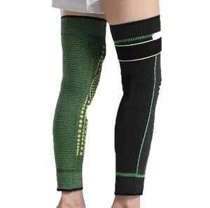 Nylon Sports Extended Knee Pads Autumn Winter Calf Protection Non-slip Knee Guards Warm Knee Sleeve