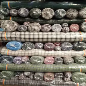 Stocklot flanella tessuto scozzese fornitori twill spazzolato 100 cotone tinto in filo tessuto di flanella a quadri per camicia
