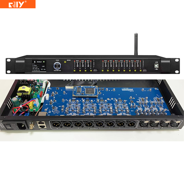 DSP4080 Driverack 4-in-8-out Digital Metal Processor for Loudspeaker Line Array Control System Audio Processor with DSP/WIFI/FIR