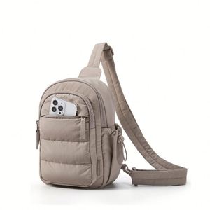 Bolso Bandolera Acolchado de Poliéster, Resistente al Agua, con Correa Ajustable, Bolso de Hombro Casual - Product Image 1