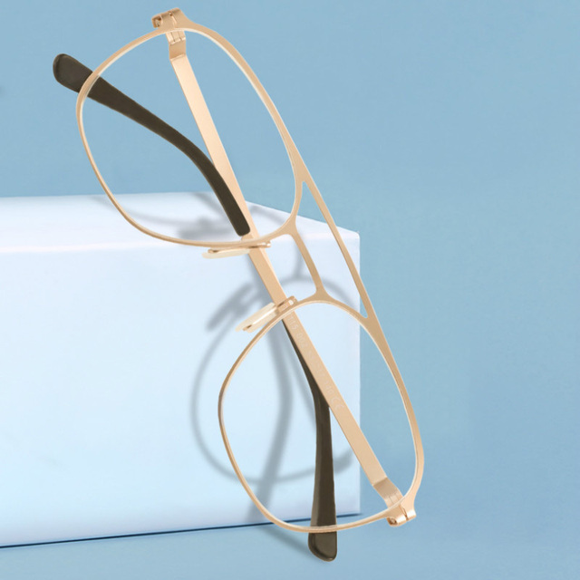 Vintage Men Optical Metal Frames Glasses Custom logo Eyeglasses