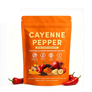 Compléments alimentaires à base de piment de Cayenne en gélules, suppléments à base de plantes pour la santé - Product Image 1
