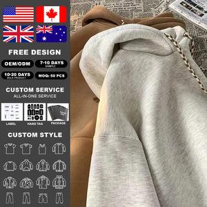 Sudadera con Capucha KingSen Personalizada para Mujer, 100% Algodón, Forro de Felpa Francesa, Estilo Casual, Hombros Caídos, Corte Holgado, Cordón Trenzado - Product Image 2