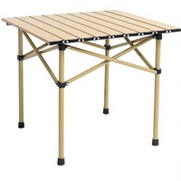 Table de camping pliante portable, table d'appoint en aluminium légère, rectangulaire, avec sac de transport, mobilier d'extérieur, cuisine, randonnée