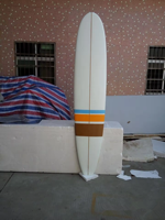 9'0 mousse EPS de haute qualité Longboard planche de surf résine époxy tissu en fibre de verre de carbone comprend un logo personnalisable pour les sports nautiques