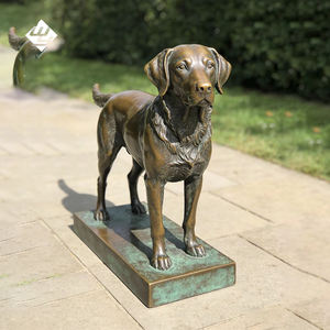 Sculpture de Doberman en bronze coulé grandeur nature pour la décoration de jardin, de villa et de paysage - Product Image 3