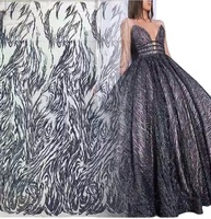 Nigérian, robe de soirée en dentelle à paillettes bleues, nouvelle collection, 4,8, tendance, HY1030