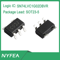 NYFEA SN74LVC1G02DBVR TI Circuito Integrado Lógico Original de Puerta NAND de 2 Entradas y un Solo Canal, Salida Push-Pull de 1.65V-5.5V para Control de Hogar Inteligente