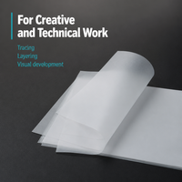 Papel de Calco Translúcido Técnico, Hojas de Papel Vitela de 70gsm, 80gsm, 90gsm para Dibujo CAD, Arquitectura, Diseño Gráfico, Venta al por Mayor