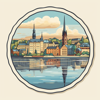 Réfrigérateur en résine de haute qualité, design moderne de style Stockholm, forte attraction, forme irrégulière, souvenir moyen