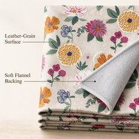 Nappe en PVC avec envers en flanelle, imperméable, facile à nettoyer, pour la maison, les restaurants, les hôtels, la salle à manger