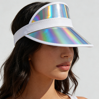 Gorra Deportiva Elástica de PVC Colorida, Unisex, Ajustable, para Uso Diario Informal