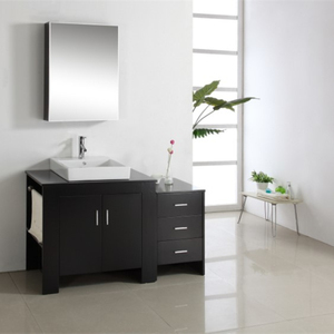 Todo tipo de productos de baño, muebles de baño de madera, <span class=keywords><strong>60</strong></span> pulgadas, doble lavabo, fabricante Foshan - Product Image 3