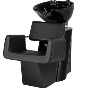 Sillón de Lavado de Cabello Negro de Lujo para Salón de Belleza Mia, Sillón Reclinable para Lavar el Cabello para Peluquería - Product Image 3