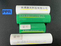 Marqueur laser UV volant pour couvercle plastique PP HDPE bouteille Date de production Date d'expiration Machine de codage