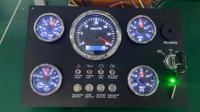 Ensemble de jauges de bateau LCD 12/24v Tableau de bord Panneau d'instruments