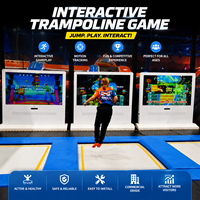 Juego Interactivo de Trampolín con Pantalla de Seguimiento de Movimiento, Equipo Comercial para Parques de Trampolín Interiores y Centros de Entretenimiento Familiar (FEC)