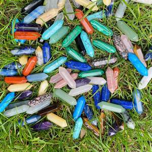 Großhandel Doppelspitze Turm Kristallstab Natürlicher Rosenquarz Heilsteine Mini-Geschenk Andere Kristall-Handwerkskunst - Product Image 4