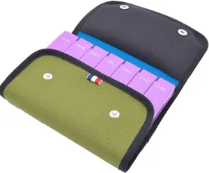 <b>Large</b> Capacity Pocket Pill <b>Box</b> Organizer 7 Day <b>Plastic</b> 7 Days Pill Storage Case - Product Image 1