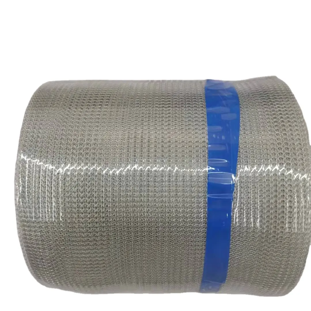 Wholesale stainless steel metal rf/emi shielding and absorbing materials mesh Tape knitted Wire Mesh copper Tape