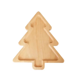Dessin animé en bois décoration de noël <span class=keywords><strong>plateau</strong></span> de rangement aliments apéritifs collation Desserts plateaux à <span class=keywords><strong>sushi</strong></span> <span class=keywords><strong>plateau</strong></span> à biscuits de noël - Product Image 1