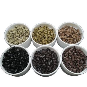 Mini 3.0x2.4x3.0mm Tube de cuivre Micro anneau perles outils d'extension de cheveux pour I Tip Hair - Product Image 1