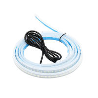 Feux LED de voiture, bande lumineuse extérieure RGB pour capot, multicolore, balayage dynamique, kit de faisceau de capot, feux de jour DRL