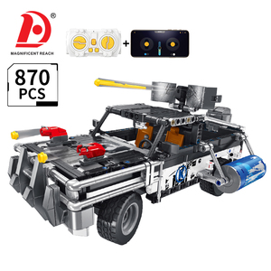 Ensemble de blocs de construction de camionnette tout-terrain RC, briques techniques télécommandées, véhicule blindé, <span class=keywords><strong>jouet</strong></span> de construction STEM pour adolescents - Product Image 1