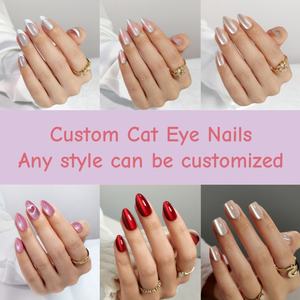 Uñas postizas de gel suave PMMA al por mayor, uñas acrílicas ABS recicladas, estilo francés, uñas artificiales para arte de uñas, proveedores personalizados, uñas a presión. - Product Image 3