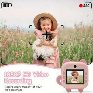 Kamera Perekam Video anak-anak dengan gambar cetak instan Selfie & foto depan belakang fungsi perekaman tersembunyi hadiah mainan untuk anak laki-laki dan perempuan - Product Image 4