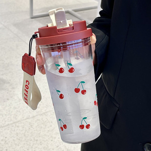 Cherry Puppy Portable Water Cup With Cherry Pattern 500Ml For Everyday Use - Product Image 3