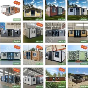 บ้านเคลื่อนที่แบบโมดูลาร์ขนาด 40 ฟุต และ 20 ฟุต แบบขยายได้ บ้านคอนเทนเนอร์สำเร็จรูปพับได้ พร้อมห้องนอน 2 ห้อง โครงสร้างเหล็กพับได้ - Product Image 5