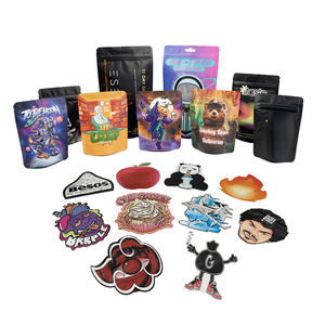 Bolsas Mylar a Prueba <span class=keywords><strong>de</strong></span> Olores con Estampado Personalizado 3,5g Formas Irregulares <span class=keywords><strong>de</strong></span> Corte Troquelado Unico Estilo California - Product Image 4