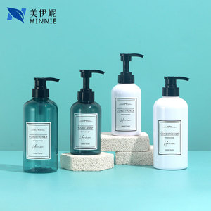 Minnie Lotion <b>Bottle</b> 300ml 500ml Round Shoulder <b>Pump</b> Dispenser Plastic <b>Bottle</b> For Body Care Daily Use - Product Image 3