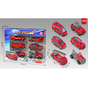 CD Wholesale : Ensemble de voitures miniatures en alliage moulé sous pression 1:64, série de véhicules de course coulissants, camions de pompiers et tout-terrain pour enfants, avec certifications CPC CE - Product Image 4