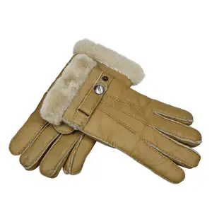 Vente en Gros de Gants en Cuir Véritable pour Femmes Moufles en Peau de Mouton