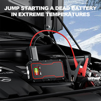 Démarreur de secours 900A (pic 1500A) avec batterie externe 10000mAh, compresseur d'air pour moto et voiture, gonfleur de pneus et batterie de secours d'urgence