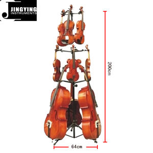 2024 Jingying <span class=keywords><strong>musique</strong></span> trois couches présentoirs verticaux gros violon/alto/violoncelle combinaison accessoire Instruments de <span class=keywords><strong>musique</strong></span> - Product Image 2