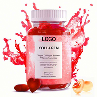 Complément alimentaire Santé : Gommes de collagène pour la peau, la croissance des cheveux et des ongles chez la femme, avec biotine, vitamines C et E