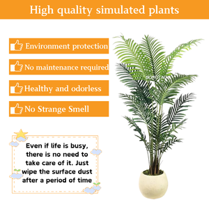 Hiện đại bền lụa nhựa cây nhân tạo với chuối lá ngoài trời cây xanh cảnh quan cho khách sạn văn phòng năm mới trang trí nội thất - Product Image 2