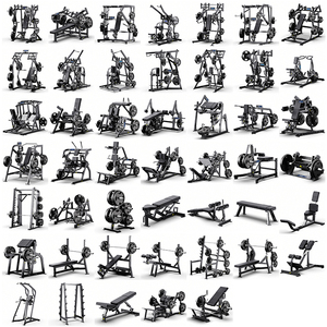 Equipo de Fitness comercial para gimnasio, entrenamiento de fuerza, ejercicio, placa de construcción muscular, <span class=keywords><strong>prensa</strong></span> de Banco Horizontal isolateral cargada - Product Image 3