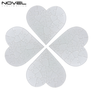 DIY personalizado sublimación rompecabezas en blanco claro duro acrílico rectángulo corazón cuadrado forma rompecabezas - Product Image 5