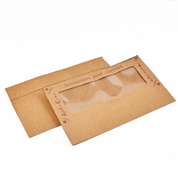 Boîte d'emballage en papier kraft personnalisée avec fenêtre transparente avec votre logo Boîte d'emballage en papier kraft