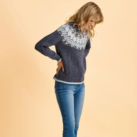 Großhandelslieferant Damen Alpaka-Wolle Rippstrick Klassische Strickjacke Pullover Strickwaren Jacke Oberbekleidung Herbst Winter