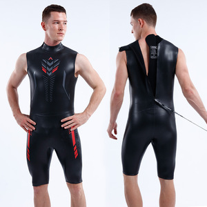 Combinaison <span class=keywords><strong>de</strong></span> plongée 3mm Smooth Skin Combinaison <span class=keywords><strong>de</strong></span> plongée une pièce super élastique CR Warm Swimsuit scotchée à l'aveugle <span class=keywords><strong>Triathlon</strong></span> Sleeveless Shorty Wetsuit - Product Image 1