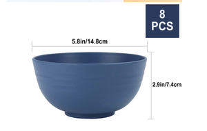 Juego de Tazones Grandes para Ensalada de Alta Densidad y Fácil Limpieza 2024, Tazones de Paja de Trigo para Alimentos - Product Image 2