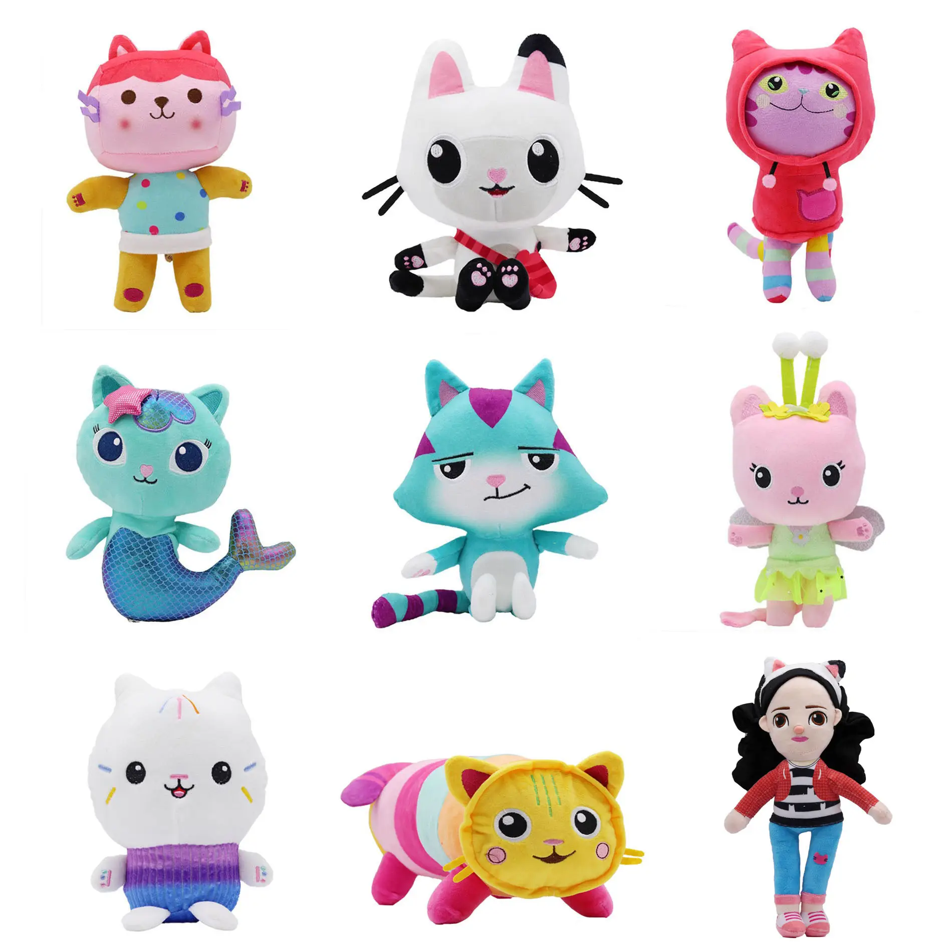 LEMON New Style Kids Gifts Cartoon Anime Kawaii Gabby'S Dollhouse Stuffed Plush Toy Doll