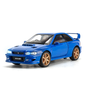 Modèle miniature de voiture de rallye JDM Classic <span class=keywords><strong>GC8</strong></span> 22B à l'échelle 1/32, avec lumières, sons, portes ouvrables, en alliage, fonction de recul, batterie au lithium - Product Image 1